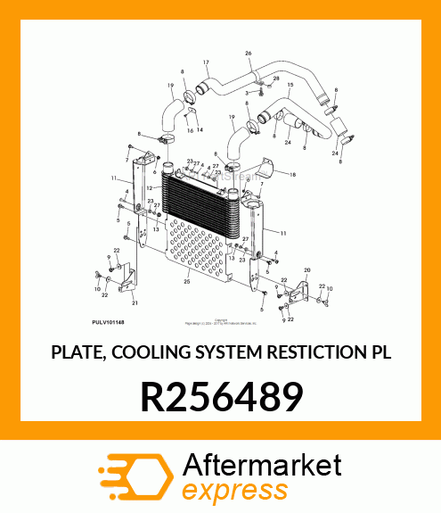 PLATE, COOLING SYSTEM RESTICTION PL R256489