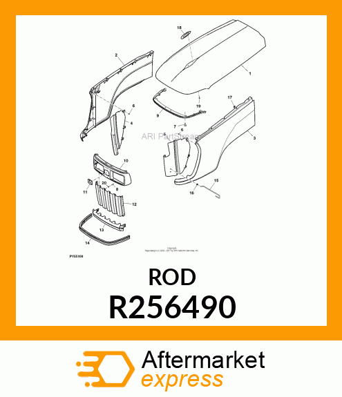 ROD, LATCH R256490