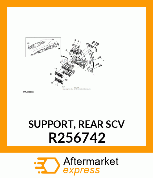 SUPPORT, REAR SCV R256742