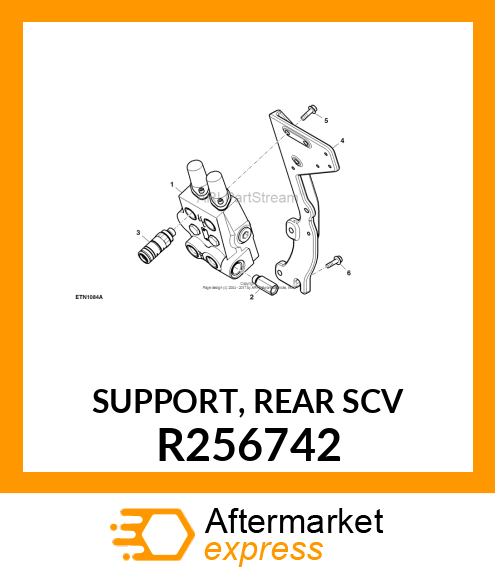 SUPPORT, REAR SCV R256742