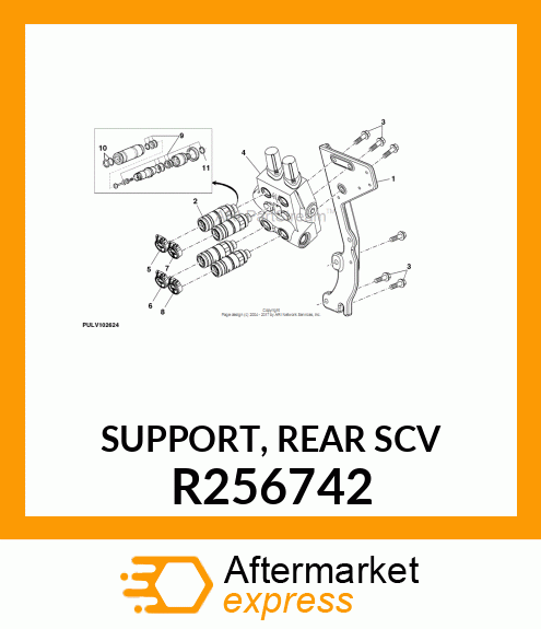 SUPPORT, REAR SCV R256742