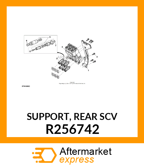 SUPPORT, REAR SCV R256742