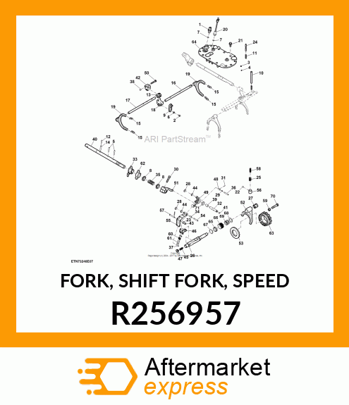 FORK, SHIFT FORK, SPEED R256957