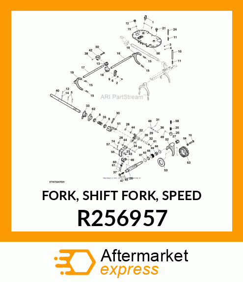 FORK, SHIFT FORK, SPEED R256957