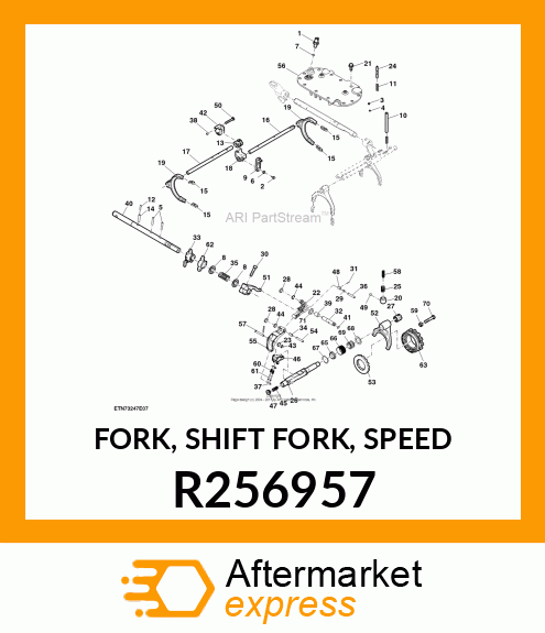 FORK, SHIFT FORK, SPEED R256957