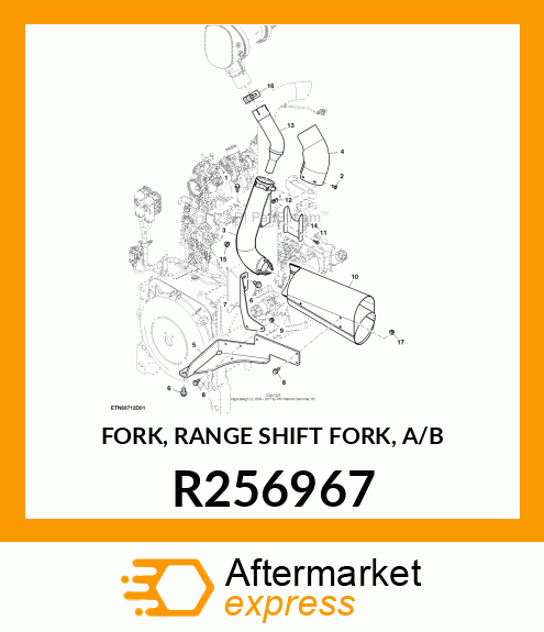 FORK, RANGE SHIFT FORK, A/B R256967