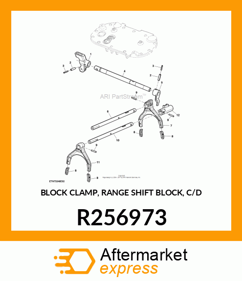 BLOCK CLAMP, RANGE SHIFT BLOCK, C/D R256973