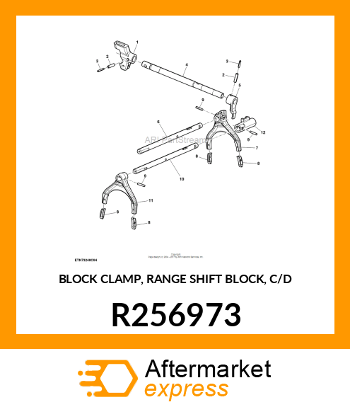 BLOCK CLAMP, RANGE SHIFT BLOCK, C/D R256973