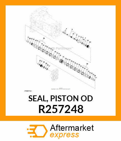 SEAL, PISTON OD R257248