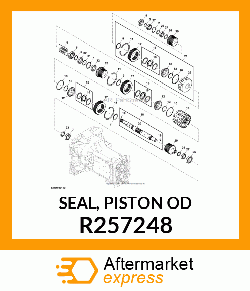 SEAL, PISTON OD R257248