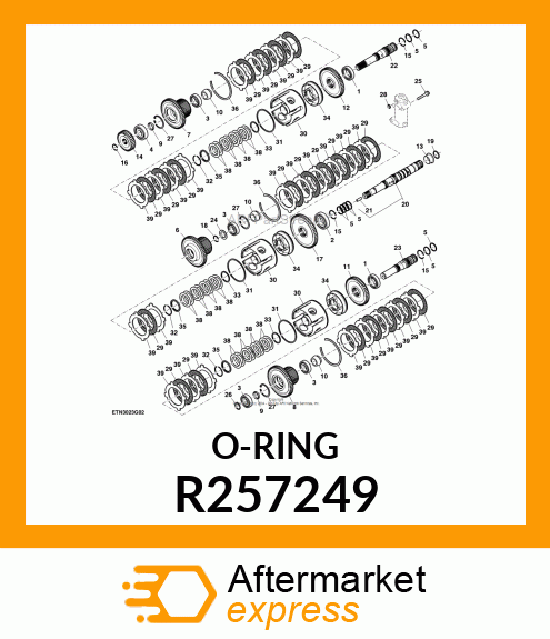 SEAL, PISTON ID R257249