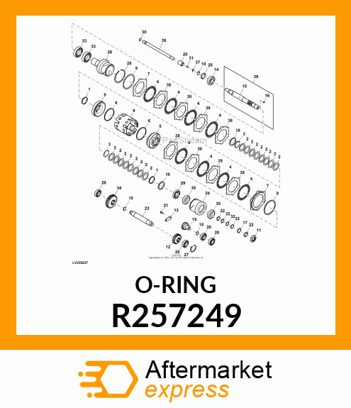 SEAL, PISTON ID R257249