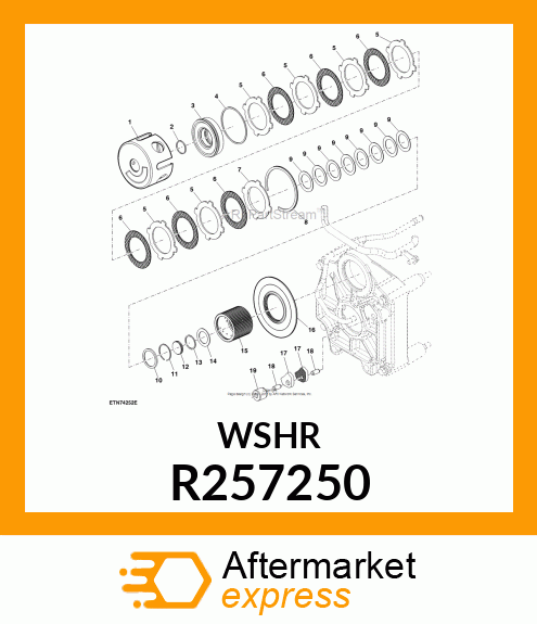 DISK SPRING, PISTON RETURN R257250