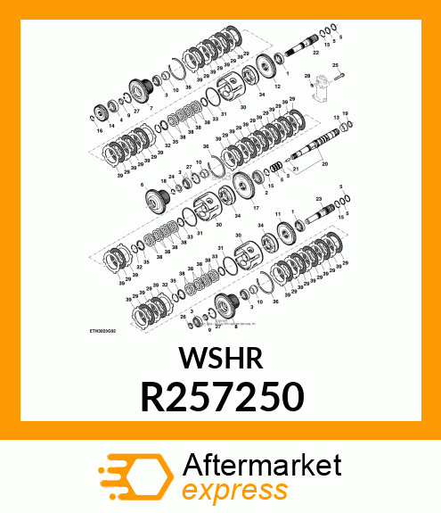 DISK SPRING, PISTON RETURN R257250