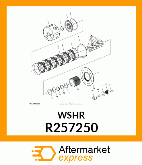 DISK SPRING, PISTON RETURN R257250