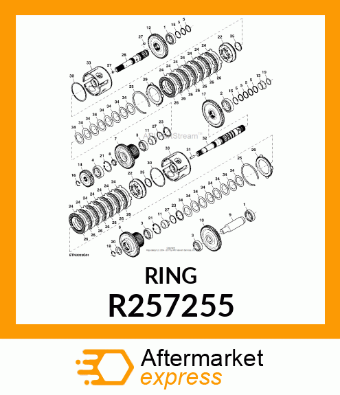 SNAP RING, SNAP RING, EXTERNAL R257255