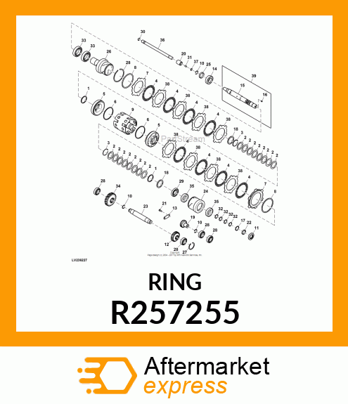 SNAP RING, SNAP RING, EXTERNAL R257255