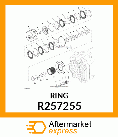 SNAP RING, SNAP RING, EXTERNAL R257255