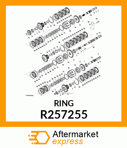 SNAP RING, SNAP RING, EXTERNAL R257255