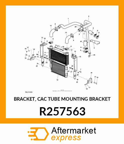 BRACKET, CAC TUBE MOUNTING BRACKET R257563