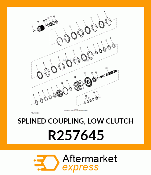 SPLINED COUPLING, LOW CLUTCH R257645