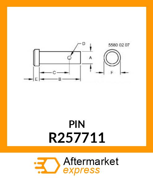 PIN FASTENER, HEADED R257711