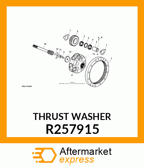 THRUST WASHER R257915