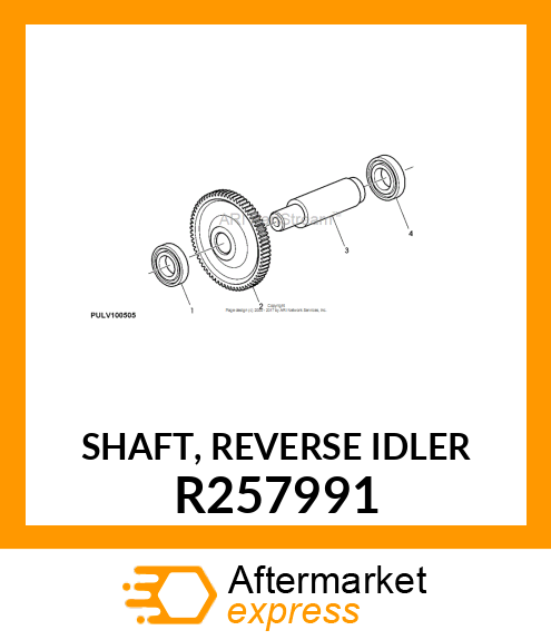 SHAFT, REVERSE IDLER R257991