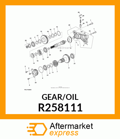 GEAR, GEAR, MFWD IDLER 31T R258111