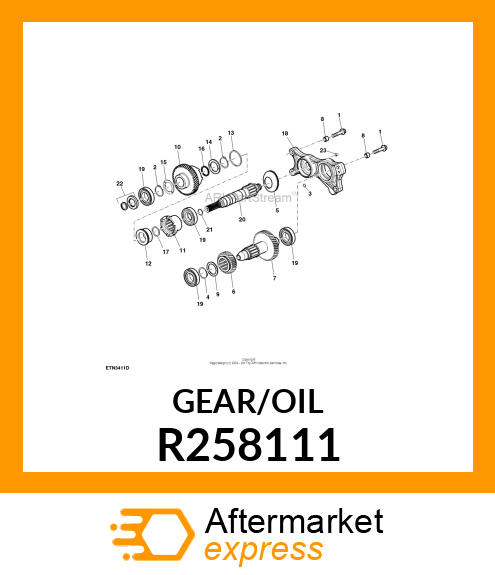 GEAR, GEAR, MFWD IDLER 31T R258111