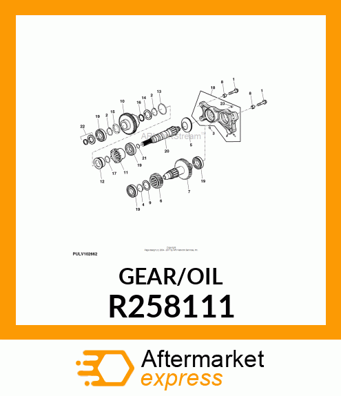 GEAR, GEAR, MFWD IDLER 31T R258111