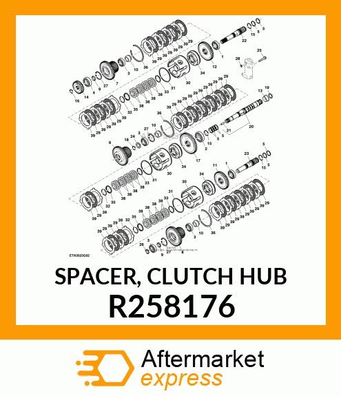 SPACER, CLUTCH HUB R258176