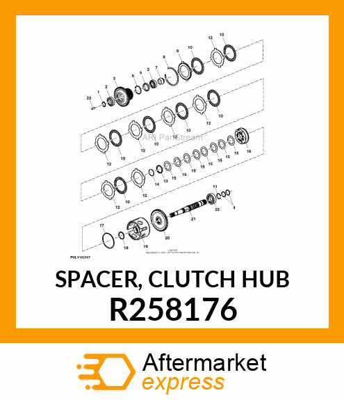 SPACER, CLUTCH HUB R258176