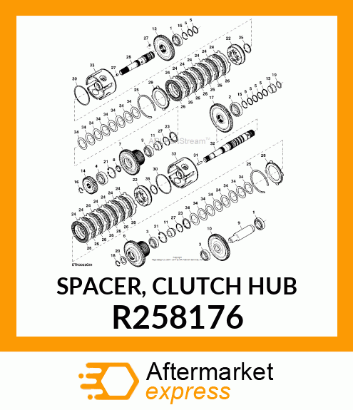SPACER, CLUTCH HUB R258176
