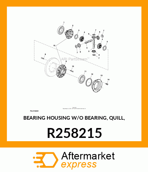 BEARING HOUSING W/O BEARING, QUILL, R258215