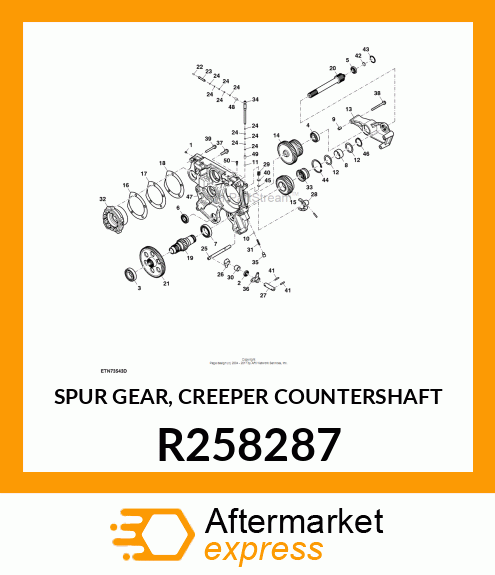 SPUR GEAR, CREEPER COUNTERSHAFT R258287