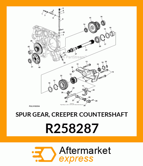 SPUR GEAR, CREEPER COUNTERSHAFT R258287