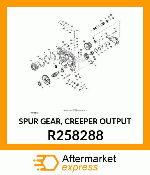 SPUR GEAR, CREEPER OUTPUT R258288