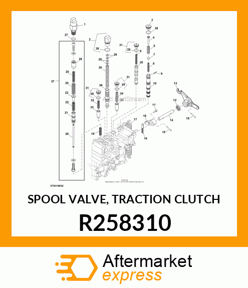 SPOOL VALVE, TRACTION CLUTCH R258310