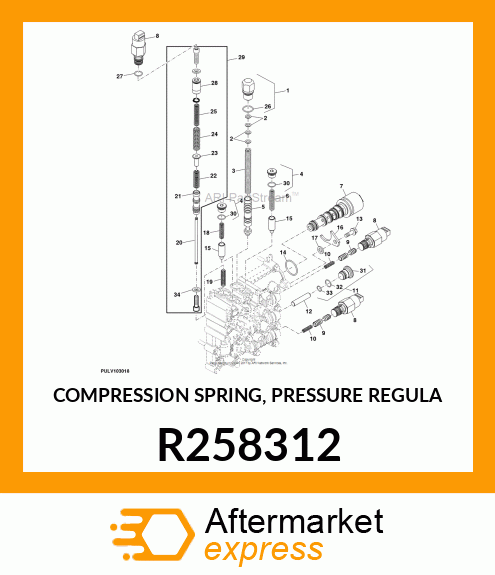 COMPRESSION SPRING, PRESSURE REGULA R258312