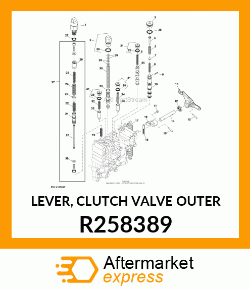 LEVER, CLUTCH VALVE OUTER R258389