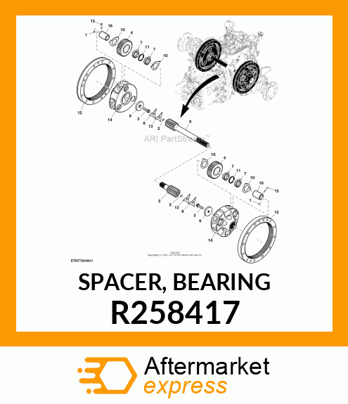 SPACER, BEARING R258417