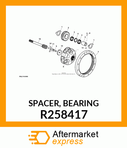 SPACER, BEARING R258417