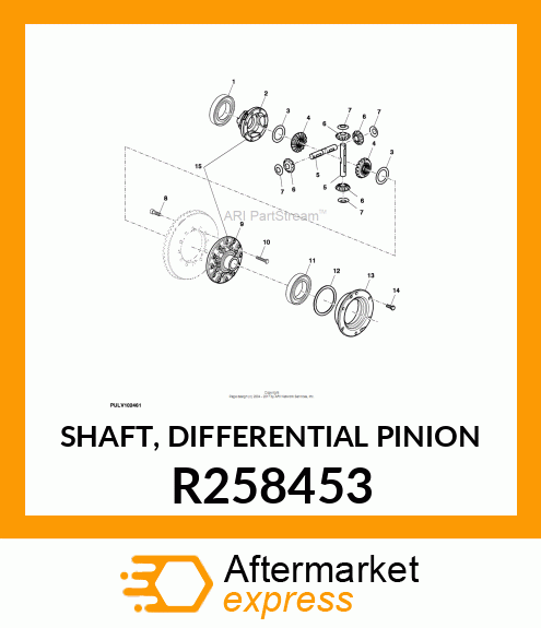 SHAFT, DIFFERENTIAL PINION R258453