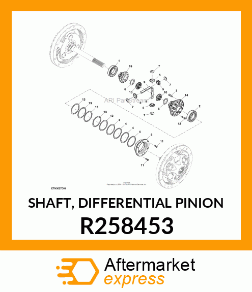 SHAFT, DIFFERENTIAL PINION R258453