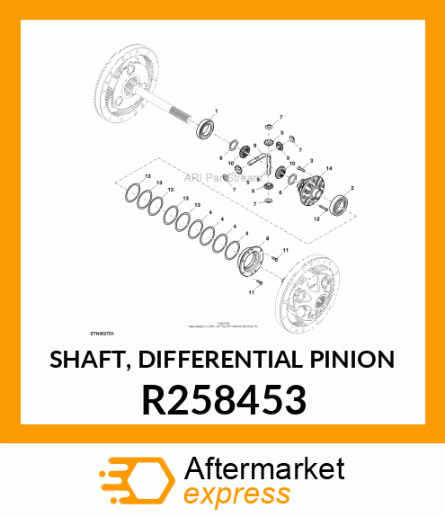 SHAFT, DIFFERENTIAL PINION R258453