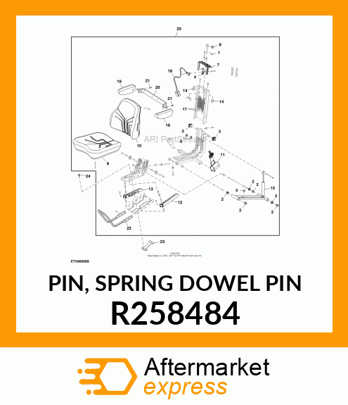 PIN, SPRING DOWEL PIN R258484