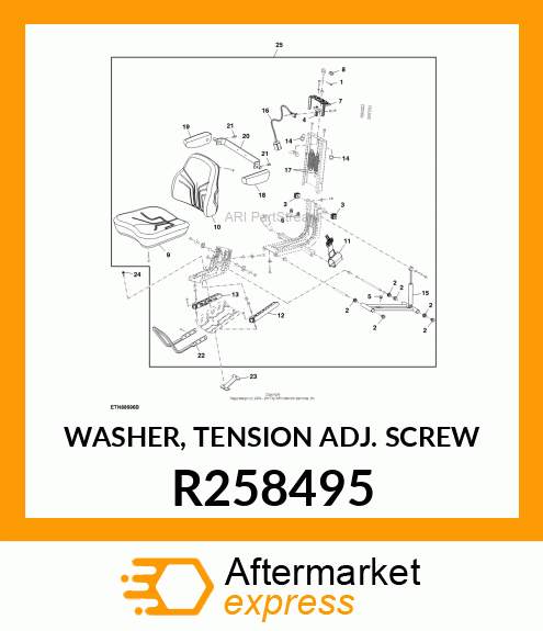 WASHER, TENSION ADJ. SCREW R258495