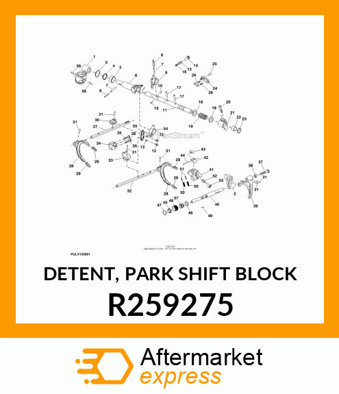 DETENT, PARK SHIFT BLOCK R259275