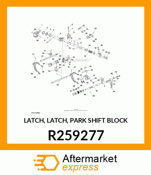 LATCH, LATCH, PARK SHIFT BLOCK R259277